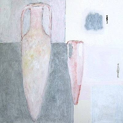Amphore, acrylique sur toile, 145x145 cm
